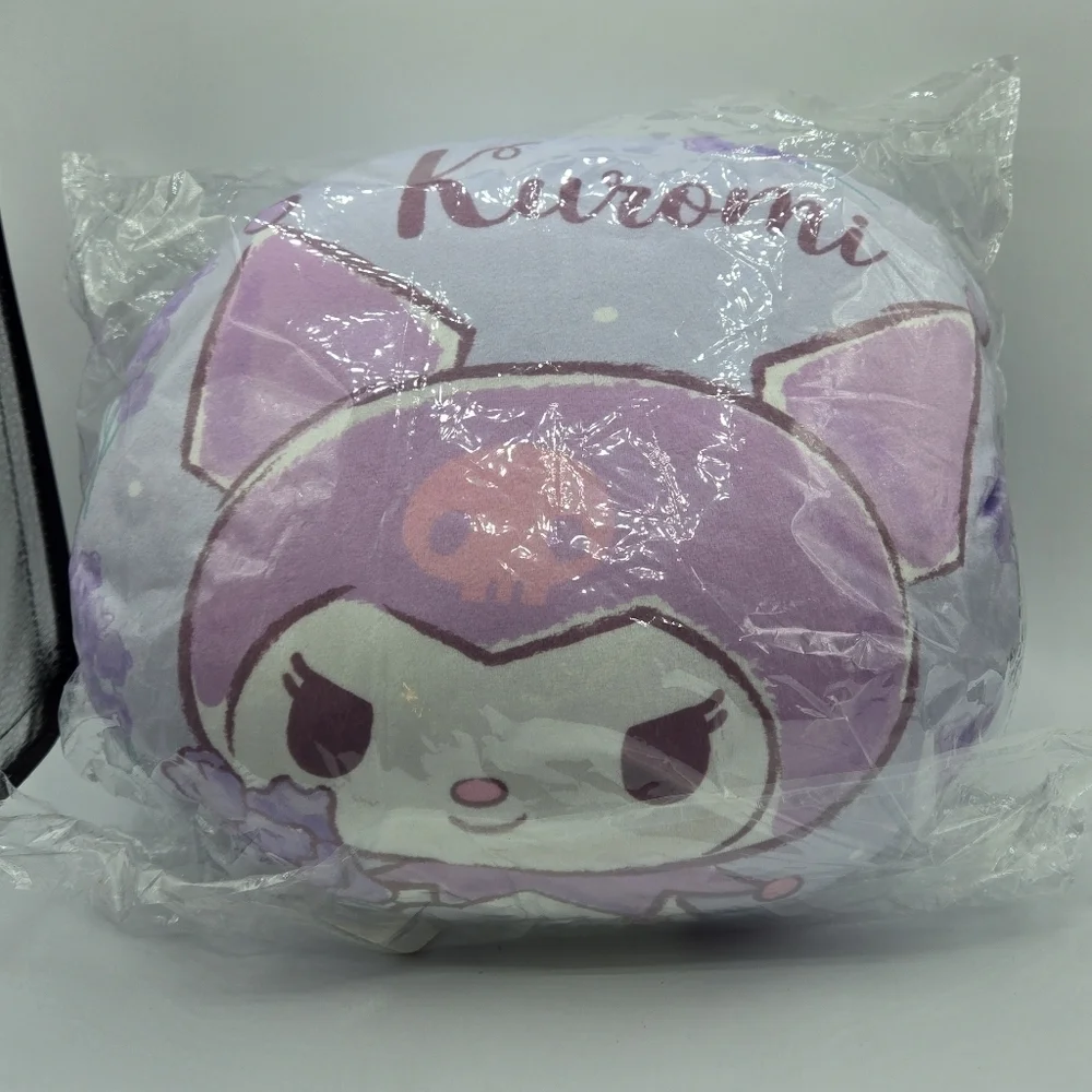 Sanrio Kuromi floral mochi round pillow cushion Purple
